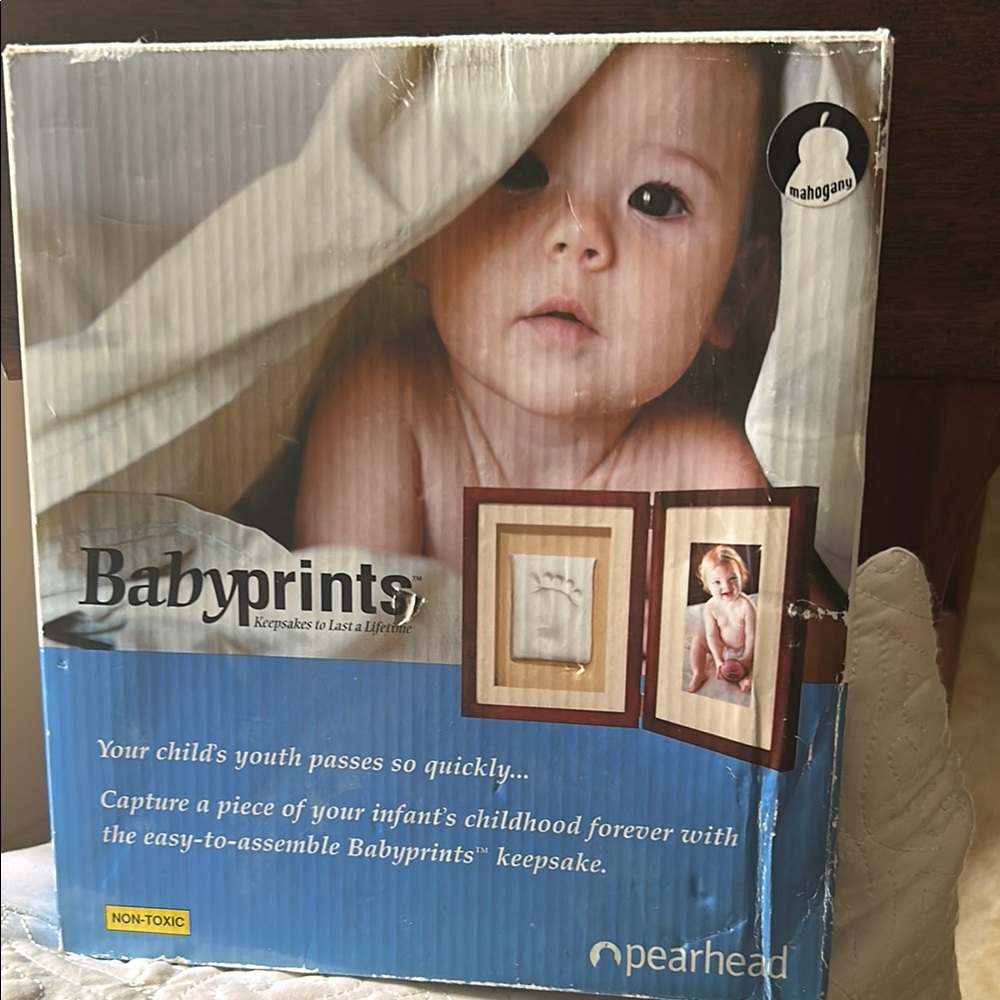 Pearhead Babyprints Keepsake Frame - Mahogany